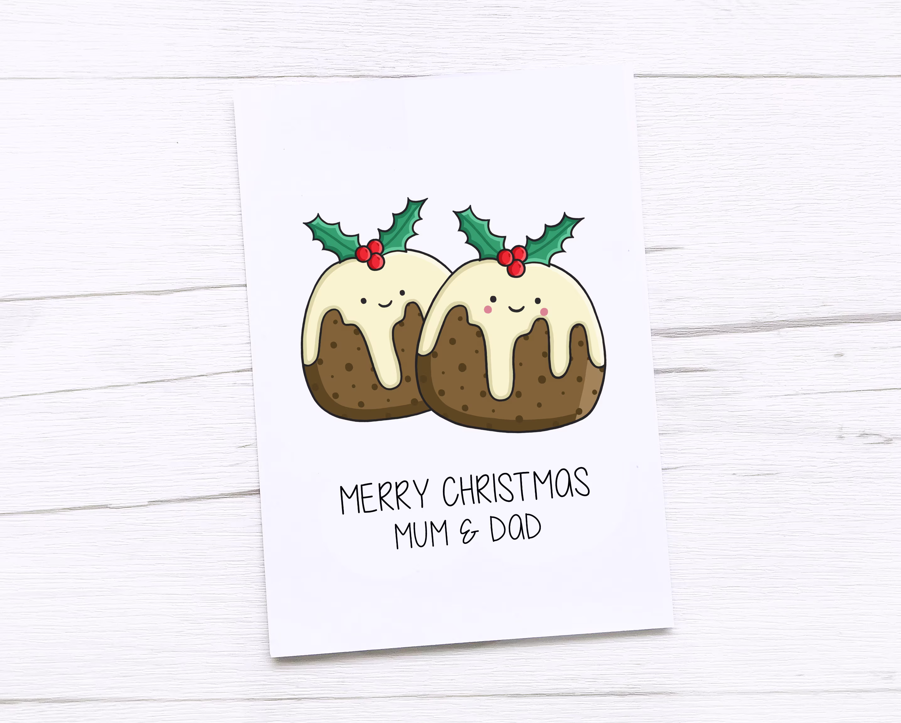 Happy Christmas Card | Merry Mum & Dad