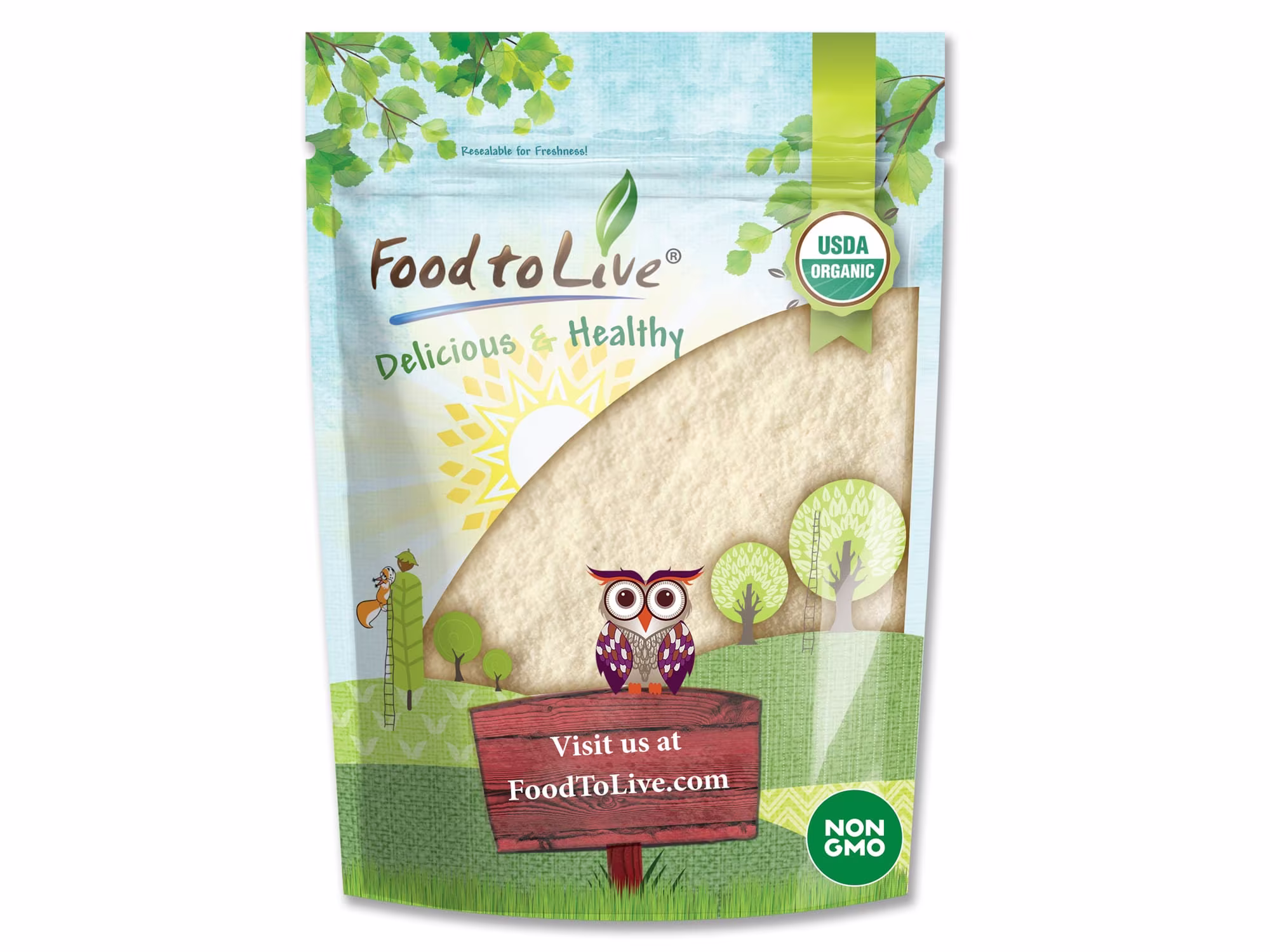 Organic Lemon Powder - Non-Gmo, Unsulfured, Made From Raw Dried Citrus Fruit, Vegan, Bulk, Great For Baking, Smoothies, Drinks, No Sulphites