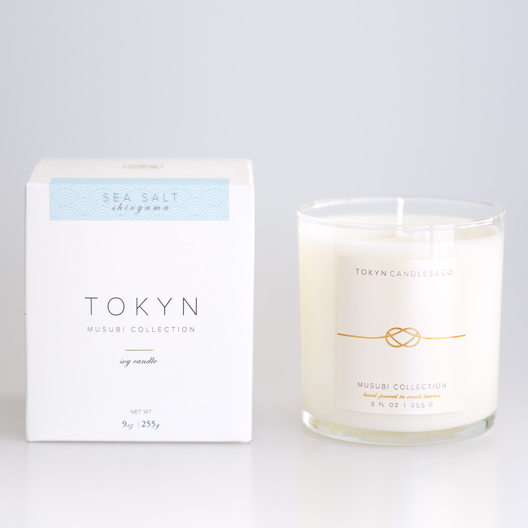 Shiogama Sea Salt - Musubi Collection | Hand-Poured Scented Soy Candle Gift Tokyncandles