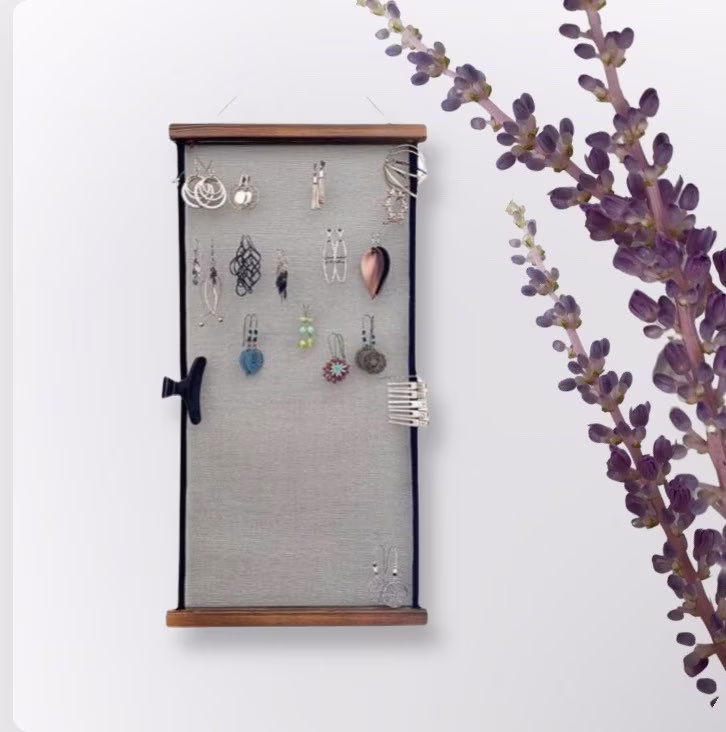 Mesh Earring Holder, Earring Organizer, Display, Jewelry Wall Holder, Organizer