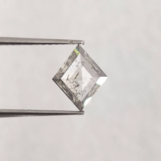 0.56 Ct Natural Loose Diamond Salt & Pepper White Color Kite Shape Feceted Engagement Ring Ck0238