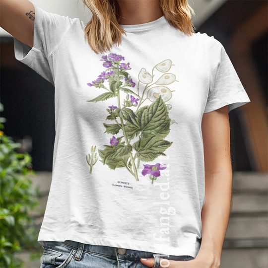 Honesty | 1926 - Unisex Organic T-Shirt, Vintage Style Botany T-Shirt, Floral T-Shirt