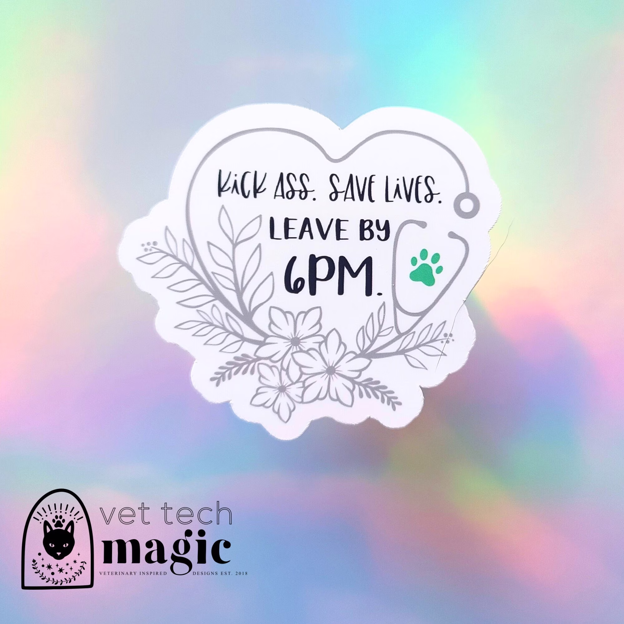 Veterinary Technician Sticker, Vet Med Humor, Assistant Veterinarian, Tech Week Gift, Cvt Rvt, Medicine