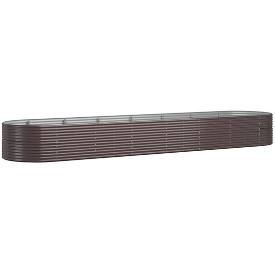 Vidaxl - Garden Planter Powder-coated Steel 584x140x68 cm Brown Brown