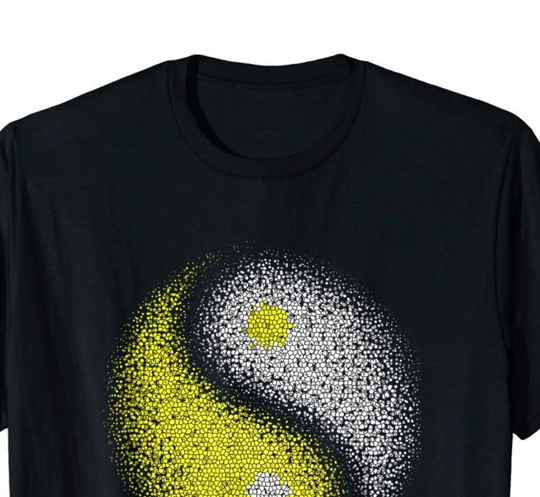 Yin Yang Golden Energy T-Shirt , Tai Chi Qi Gong Kung Fu Medicine