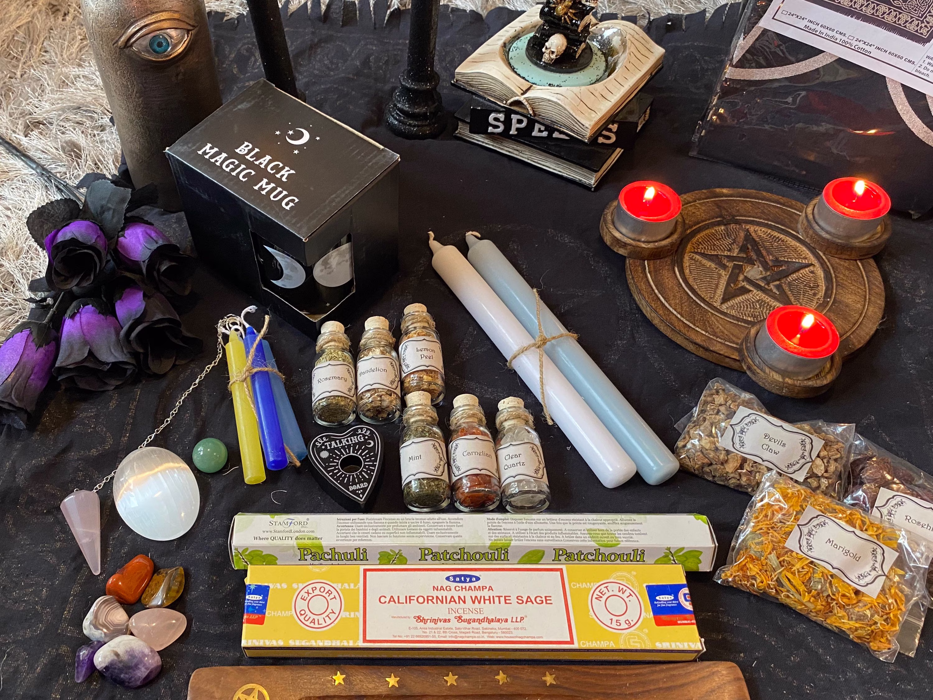 Beginner Eclectic Witch Altar Kit - Large | Witchcraft Wiccan Pagan Spells Candles