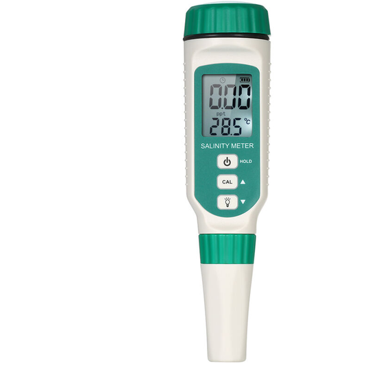 Lifcausal - Portable Salinity Meter Handheld Atc Salinometer Halometer Salt Gauge Salty Brine Meter Seawater Salinity Refractometer Food Salinity