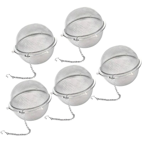 Set of 5 Tea Infusers - Stainless Steel - Loose Leaf Tea Infusers