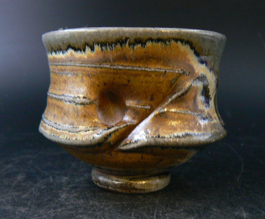 Chawan Matcha Bowl/Yunomi Wood & Soda Fired Ceramic Handmade Pottery