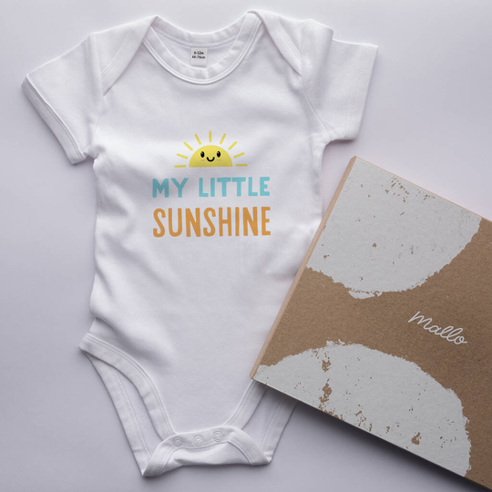 Organic Cotton My Little Sunshine Baby Grow