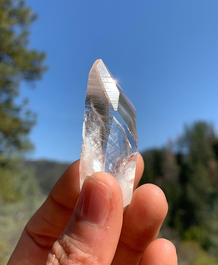 Lemurian Seed | Striated Face Lightning Strike Crystal