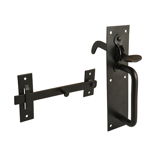 Forge - Suffolk Latches - Black Powder Coated fgesuflatbl