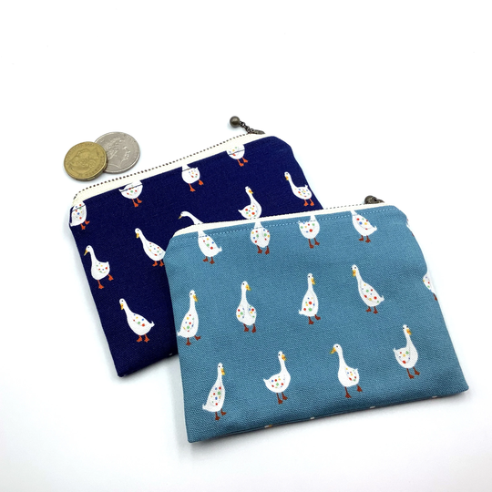 Duck Print Cotton Coin Purse
