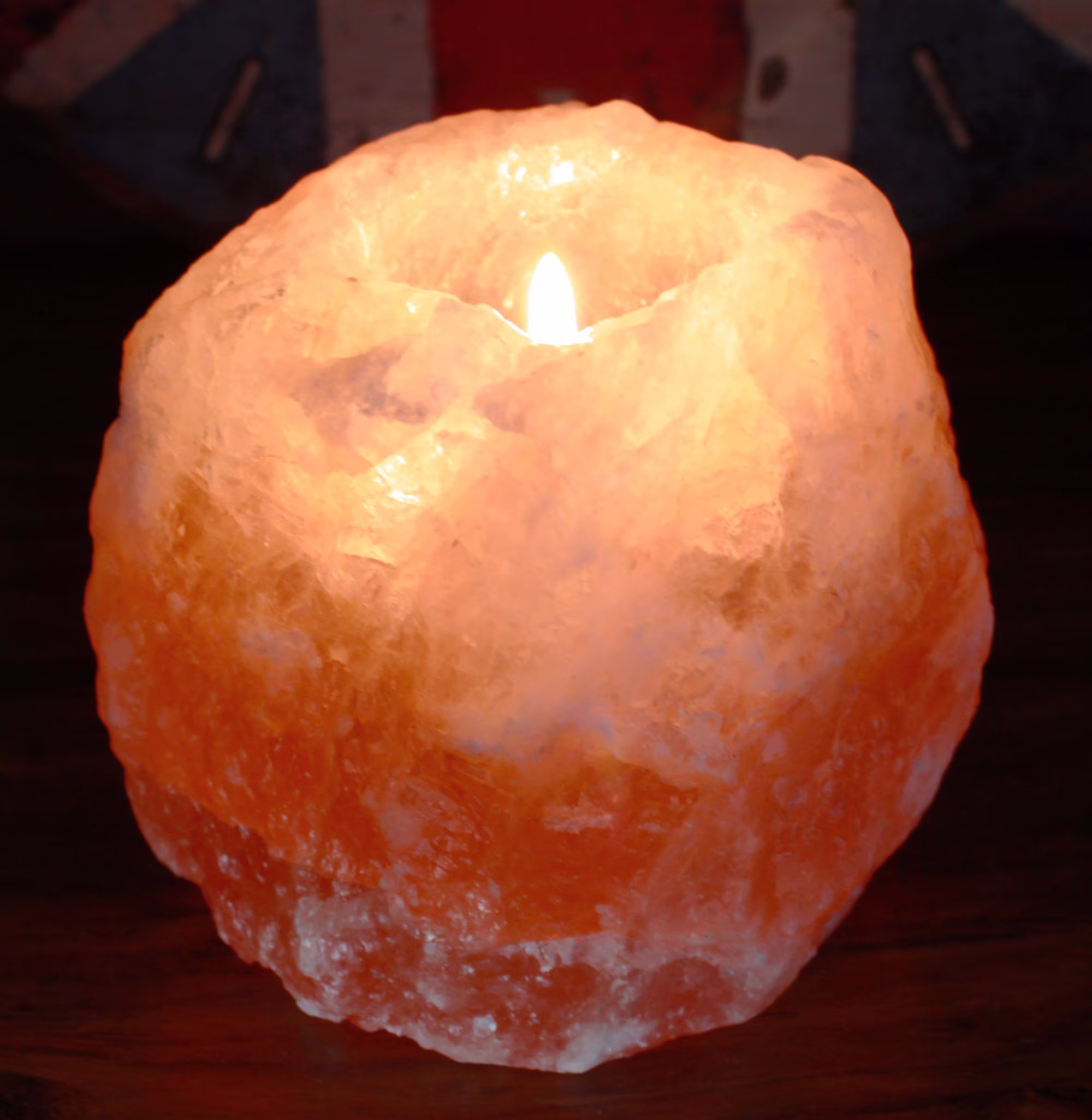 Himalayan Salt Candle Holder | Single