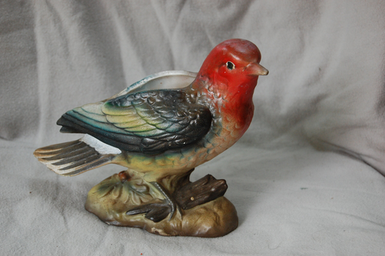 Vintage Woodpecker Planter - Houseplant Succulent Bird Wild