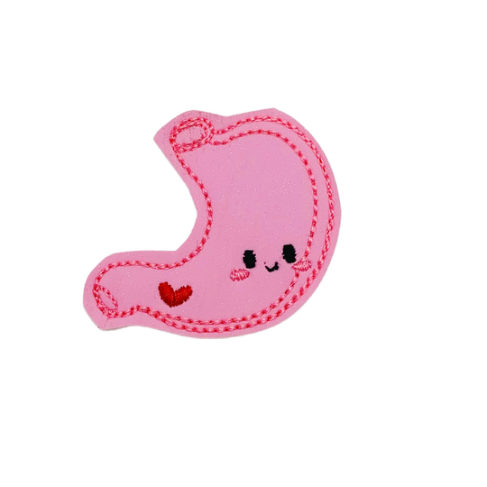 stomach Felties, Organ Medical Glitter Vinyl Body Nurse Feltie, Hospital Doctor Feltie