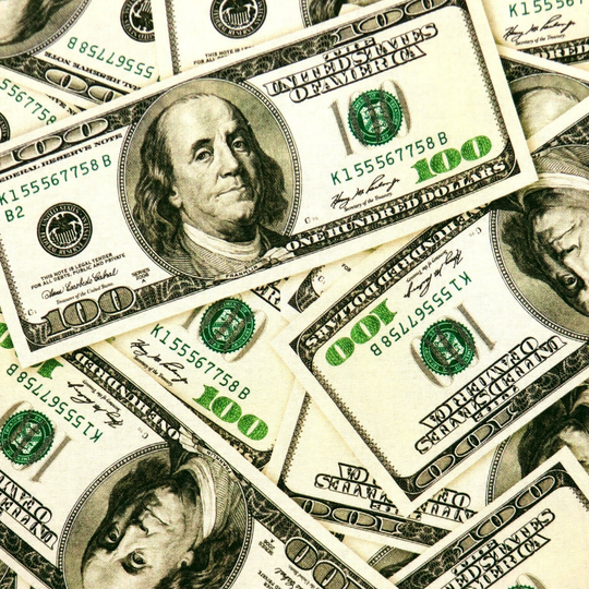 Four Seasons Digital Print - Hundred Dollar Bills Money #8875