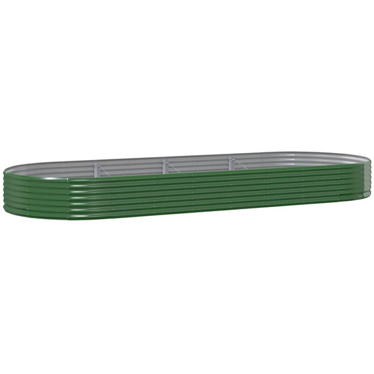 Vidaxl - Garden Planter Powder-coated Steel 373x140x36 cm Green Green