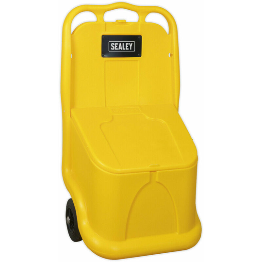 75 Litre Grit & Salt Storage Cart - Composite Wheels - Ergonomic Handle