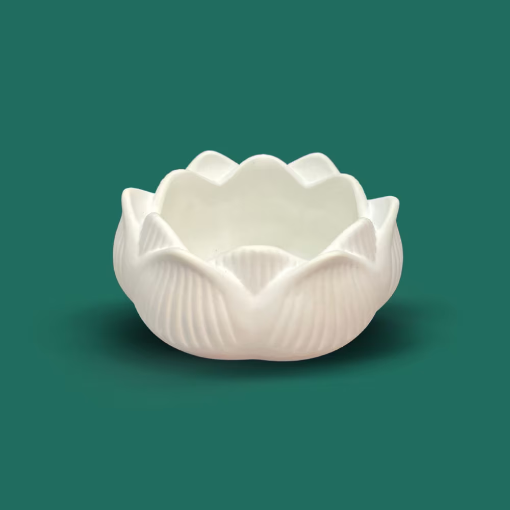 Set Of 2+ Handmade Mini Planters - Lotus Shape