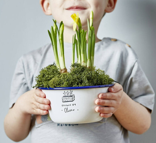 Enamel Personalised Planter