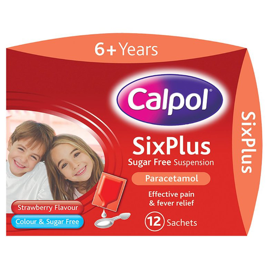 Calpol Six Plus Sugar Free Suspension Sachets