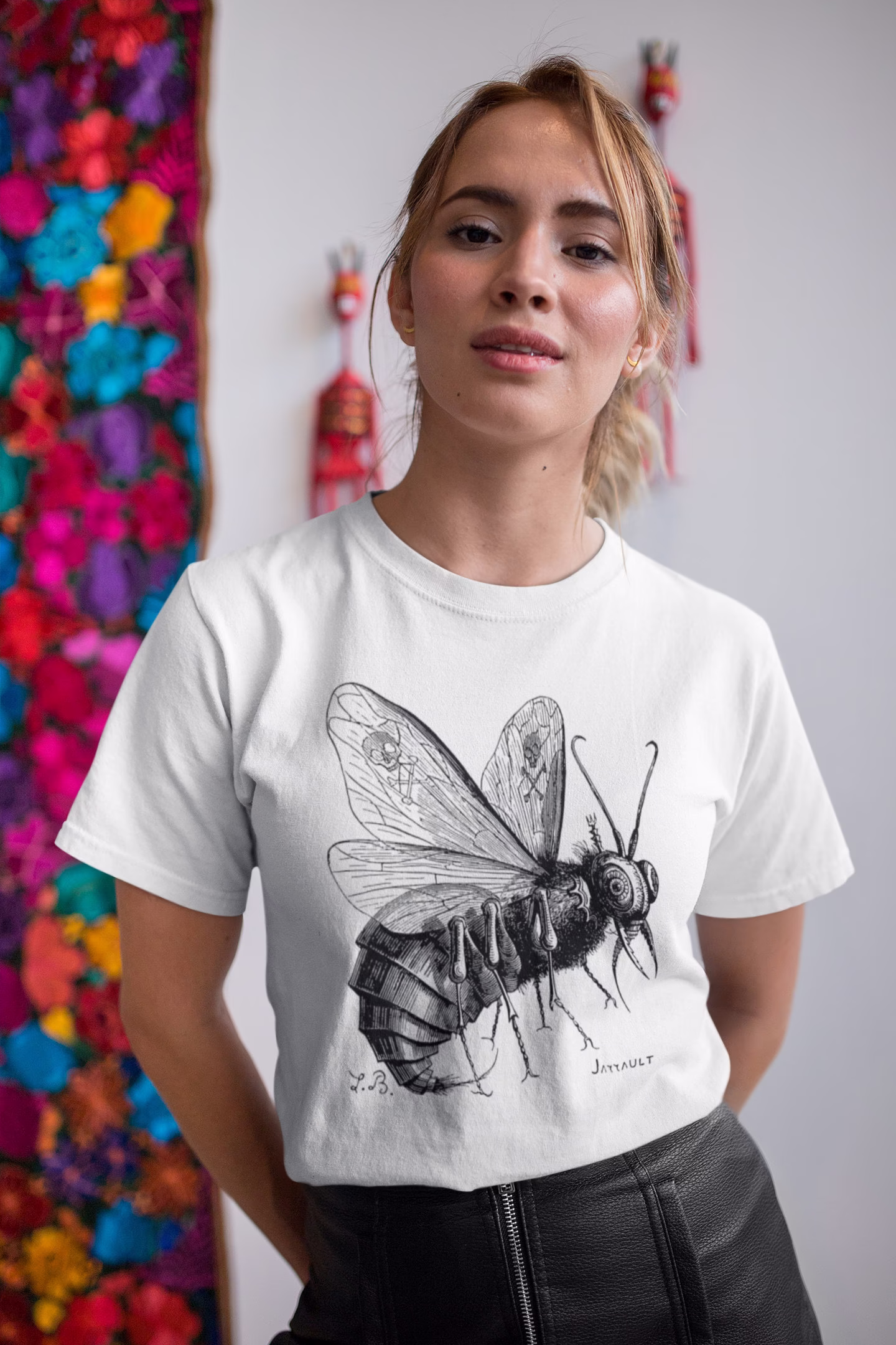 Belzebuth | 1863 - Unisex Organic T-Shirt, Vintage Style Demon T-Shirt