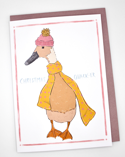 Christmas Card - "Christmas Quack-Er