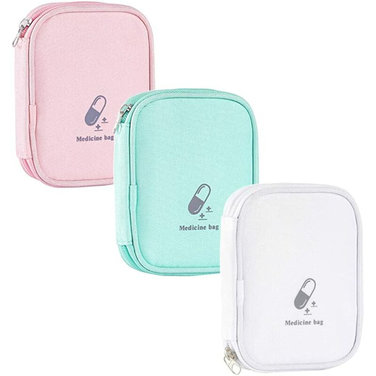 Monly - Empty First Aid Kit 3 Pieces First Aid Kit Medicine Kit Mini Portable First Aid Kits Mini First Aid Kit for Travel,First Aid Kit