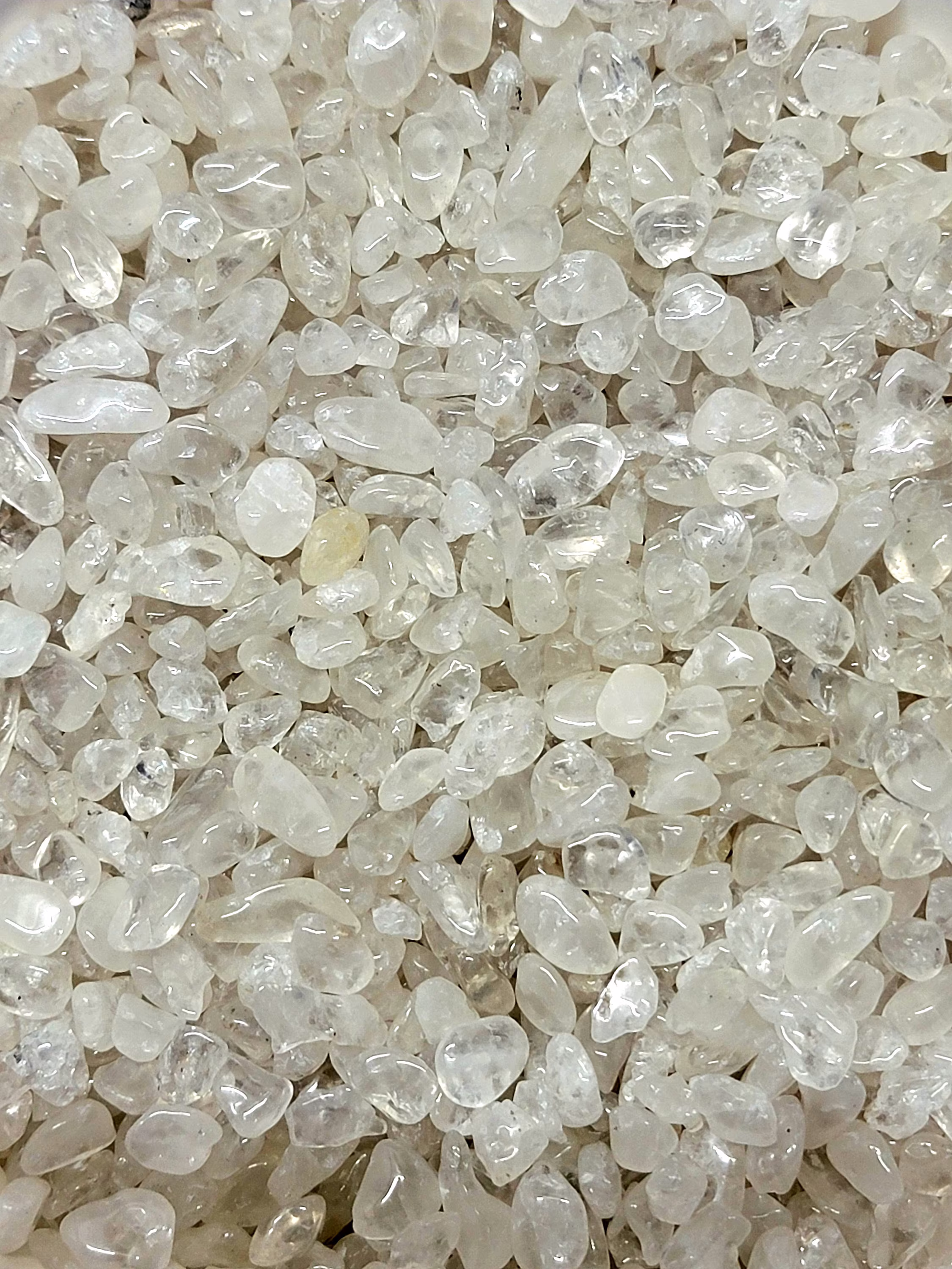 1/2 Pound Clear Quartz Gemstone Chips - Pound | 8 Ozs Polished Grade A