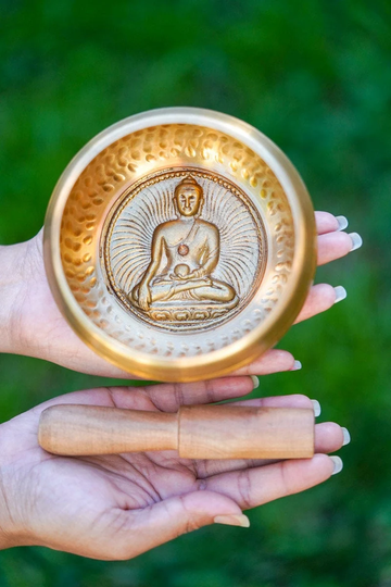 Seasonal Sale -Singing Bowl - Meditate With Sound | Awakening Frequency Free Cushion & Mallet