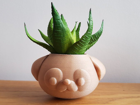 Dog Planter | Pug Doggy Animal Cute Planter|Indoor Planter|Cactus Planter|Gift|Present|Container|Pot|Succulent