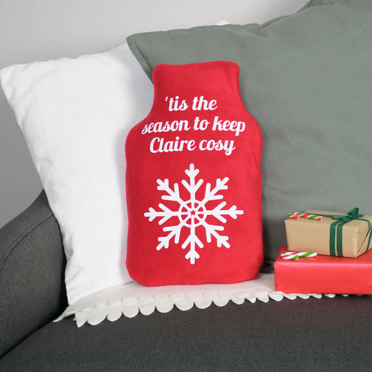 Tis The Season To Keep Cosy Hot Water Bottle Cover