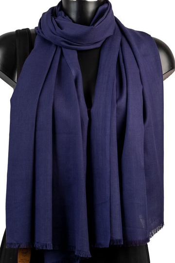 Navy Blue Pashmina Organic Cotton Scarf Wedding Shawl Bridal Wrap Gift For Teacher Dark Prom Fall Winter Accessories