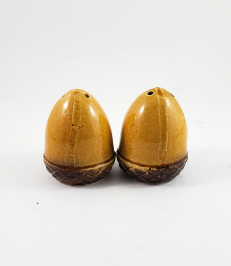 Vintage Small Acorn Salt & Pepper Shakers