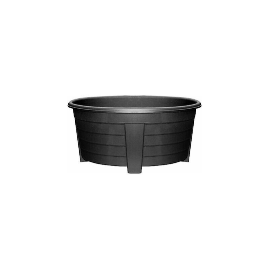 2 x 55cm Large Plastic Flower Planter Trough Plant Pot Outdoor Garden Long Oval