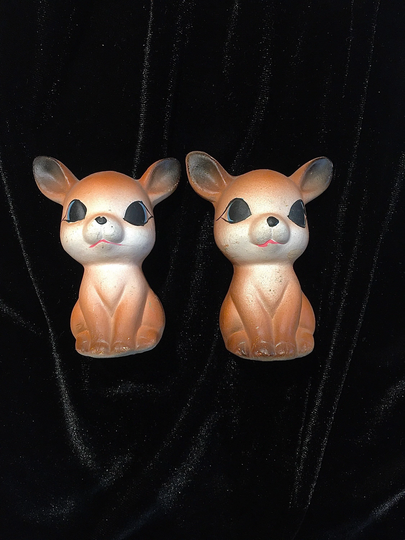 Vintage Ceramic Deer Salt & Pepper Shakers