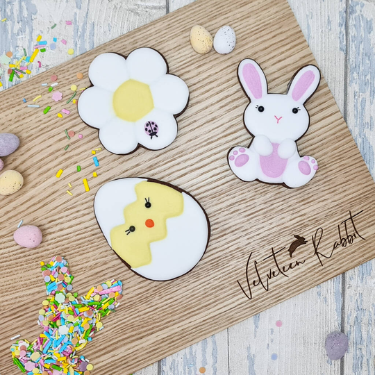 Easter Cookie Gift Box, Three Chocolate Biscuits