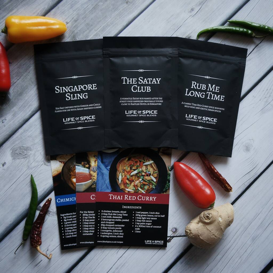 A Taste Of The East Spice Collection With Recipe Cards