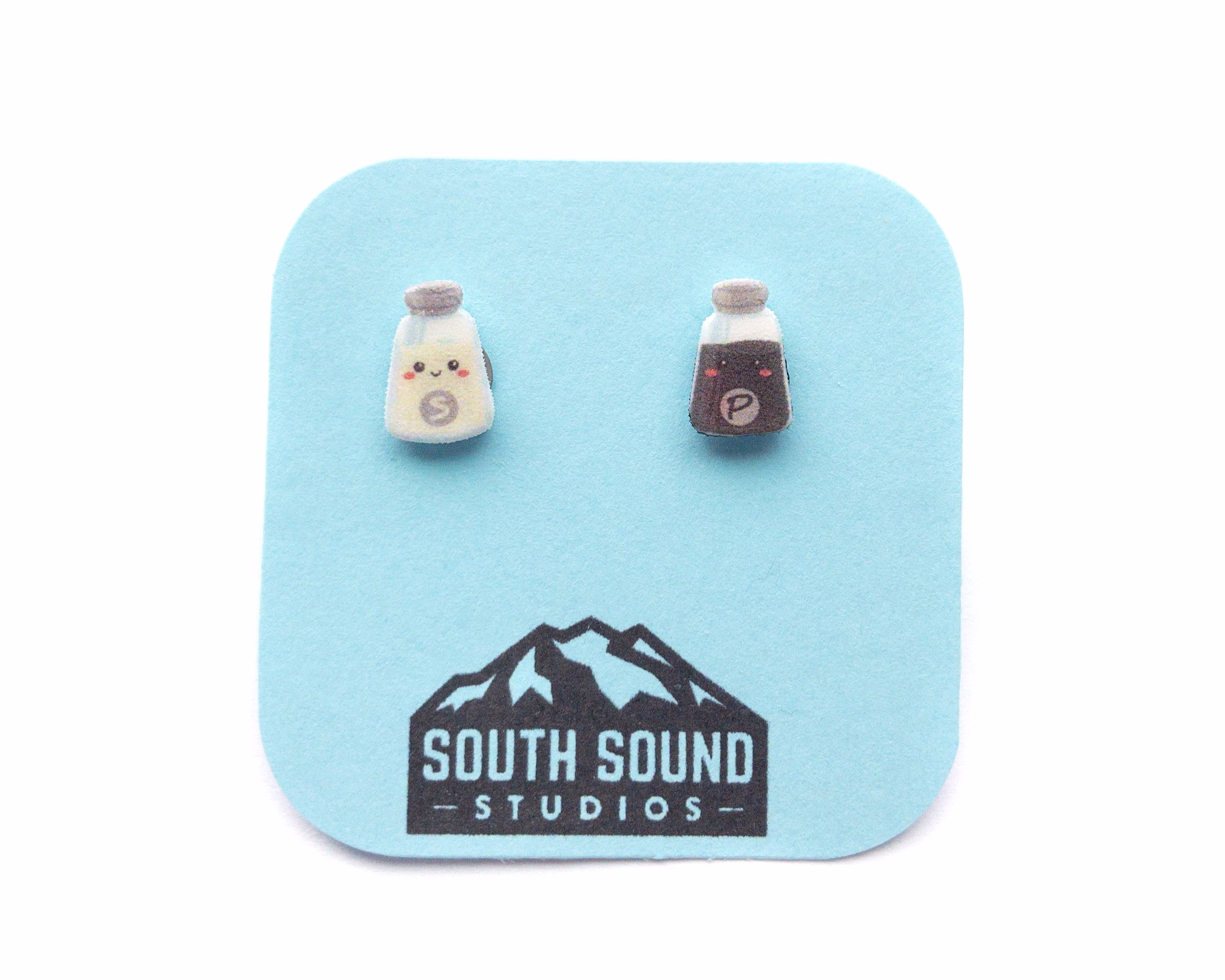 Salt & Pepper Cute Stud Earrings