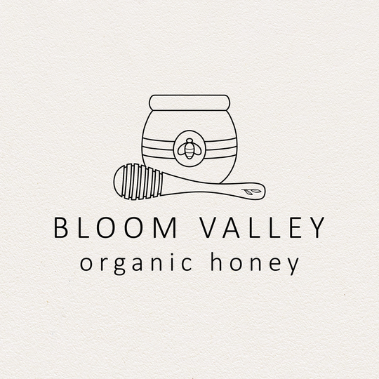 Honey Premade Logo-Organic Logo-Farm Logo-Beekeeper Logo Design-Food Logo-Nature Logo-Farming-Line Logo-Farm Shop Logo-Honey Jar
