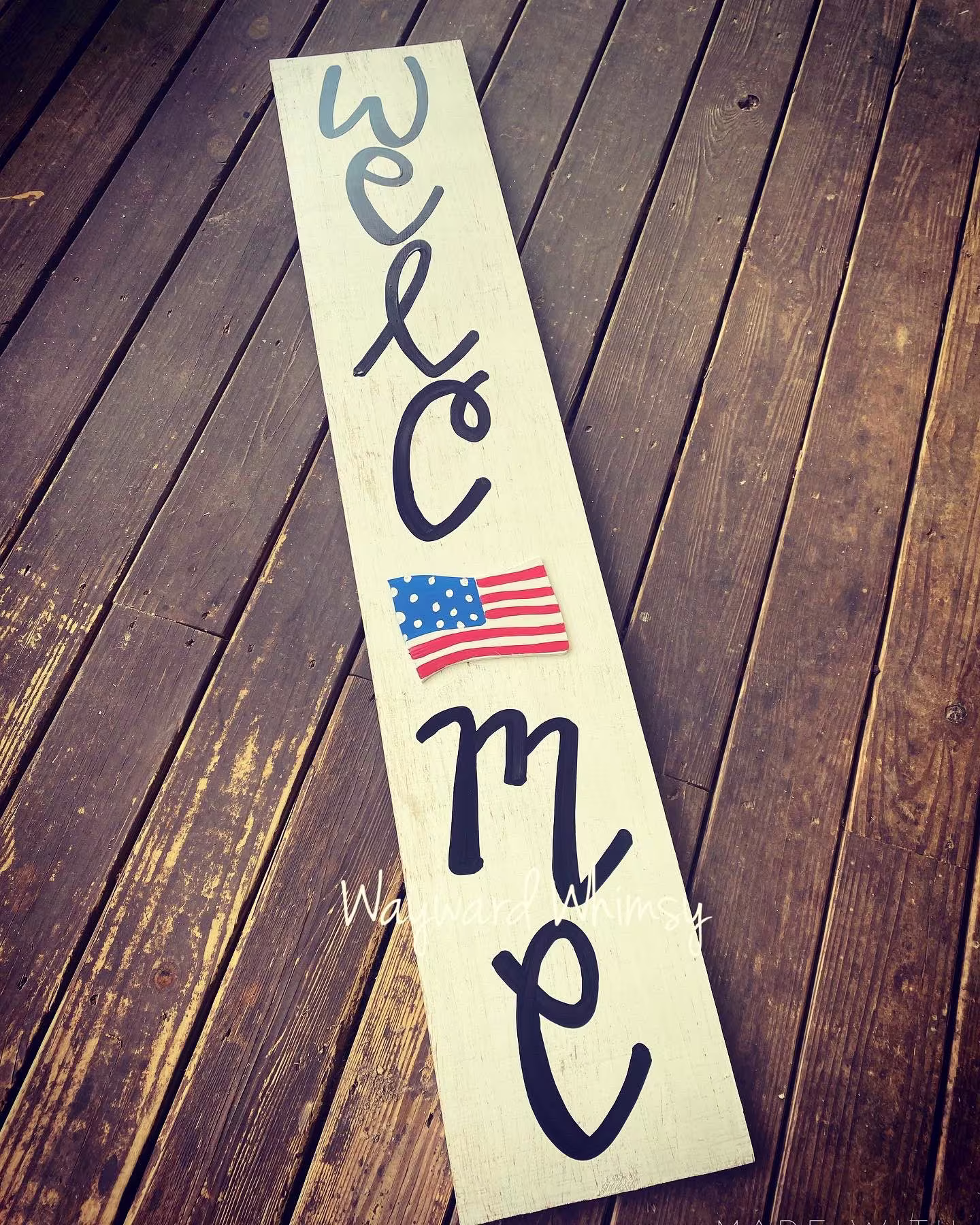 Welcome Porch Leaner With Interchangable Seasonal Attachments Wood Cut Out Hanger