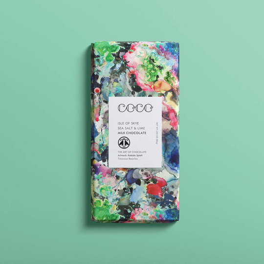 Coco Isle Of Skye Sea Salt And Lime 80g Chocolate Bar