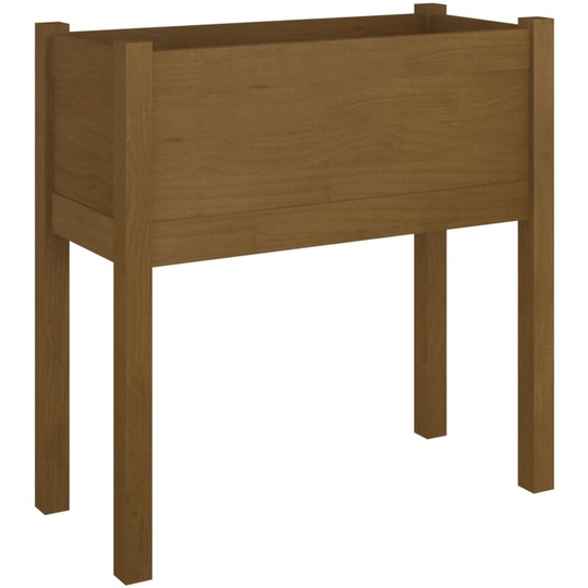 Garden Planter Honey Brown 70x31x70 cm Solid Pinewood Vidaxl Brown