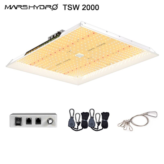 Christmas Sale] Mars Hydro TSW2000 Led Grow Light 300 watt Coverage Full Spectrum Growing Lamps for Indoor Plants Dimmable Daisy Chain Seeding Veg