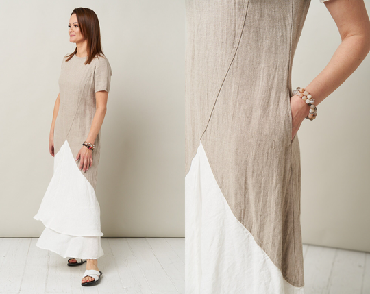 Slow Fashion Organic Relaxing Trendy Summer Linen Dress