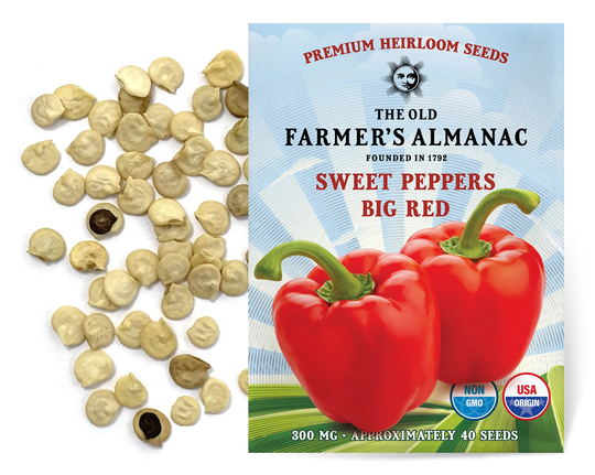The Old Farmer's Almanac Sweet Pepper Seeds | Big Red