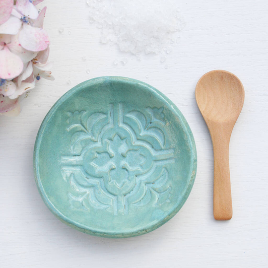 Moroccan Style Green Salt Dish