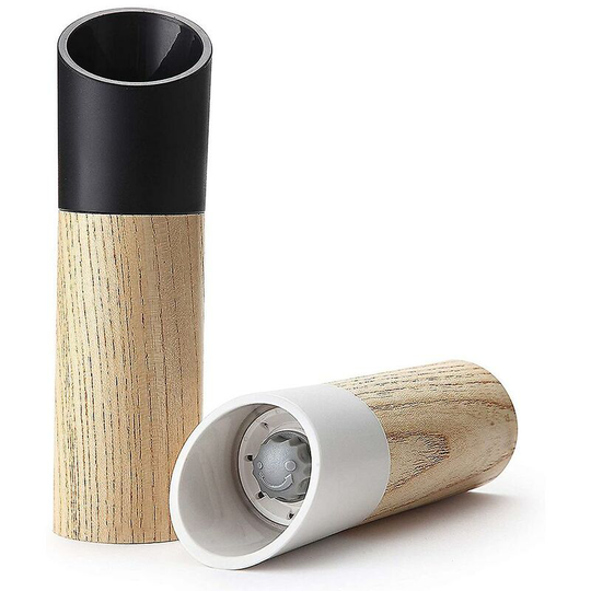 2pcs Salt And Pepper Grinder Set Shakers With Adjustable Coarseness - Aespa