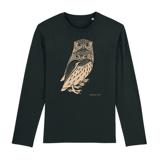 Owls By Julie De Graag - Organic Cotton Long-Sleeve T-Shirt